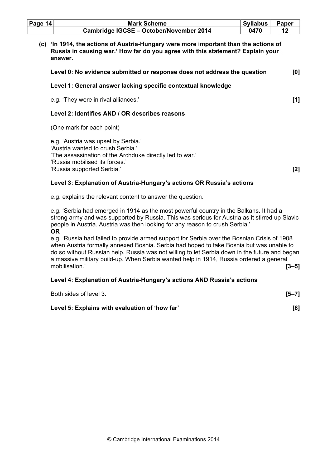 Mark scheme, page 14 of 77