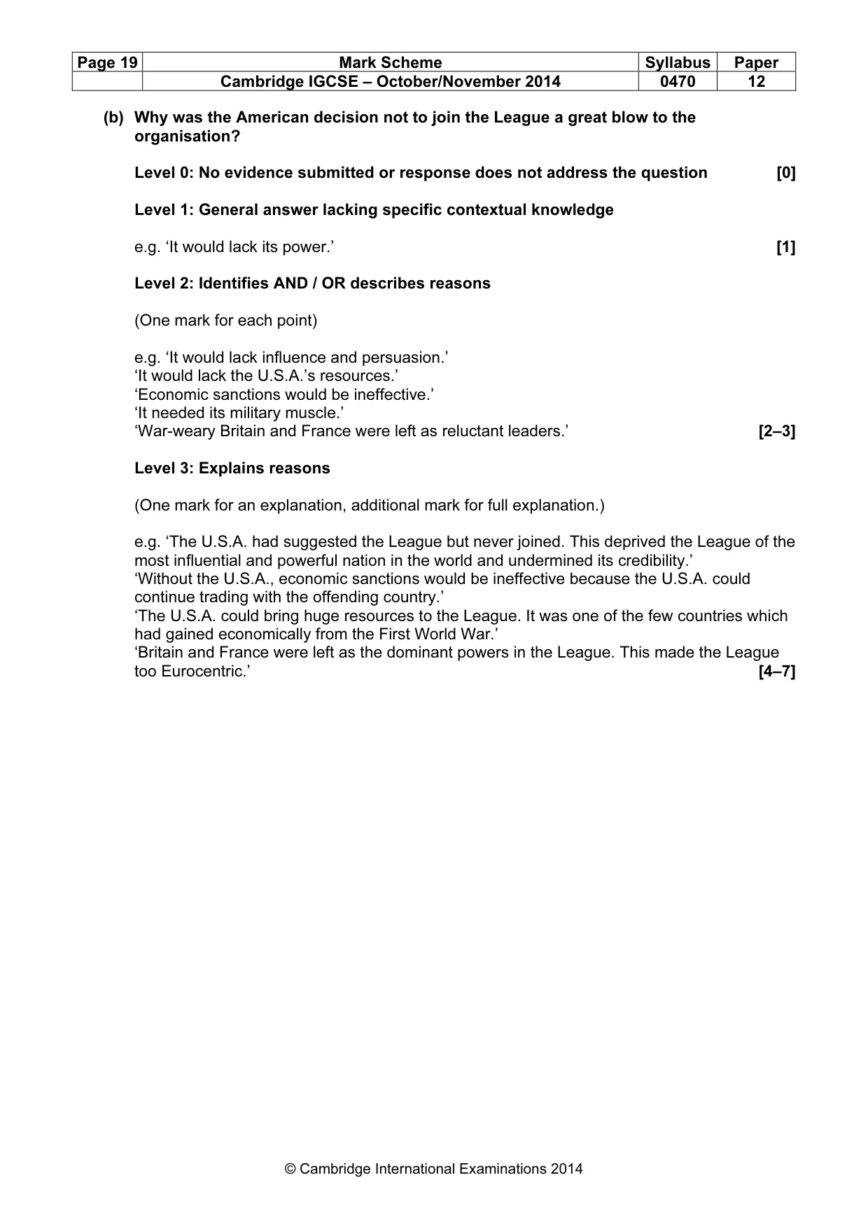 Mark scheme, page 19 of 77