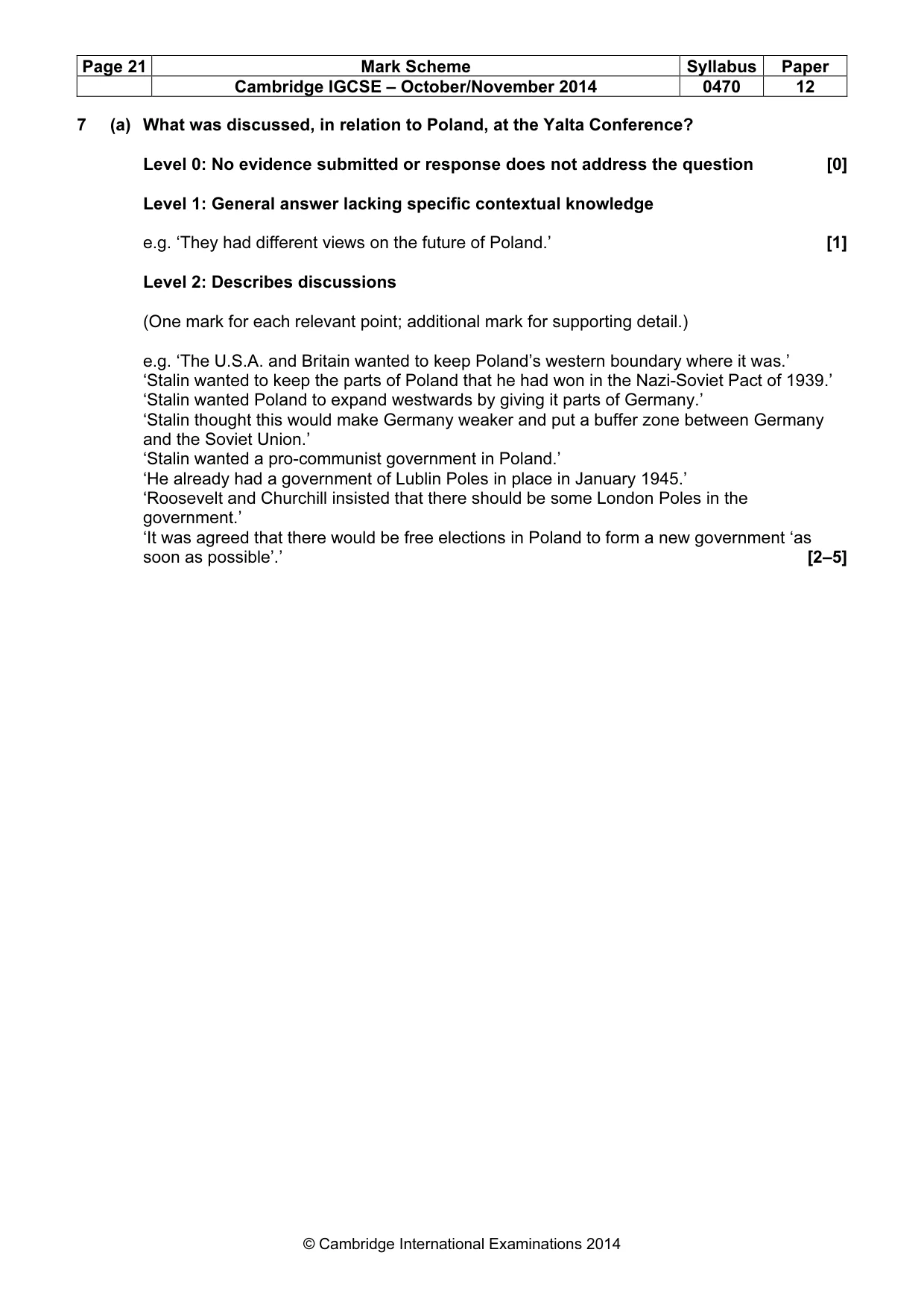 Mark scheme, page 21 of 77