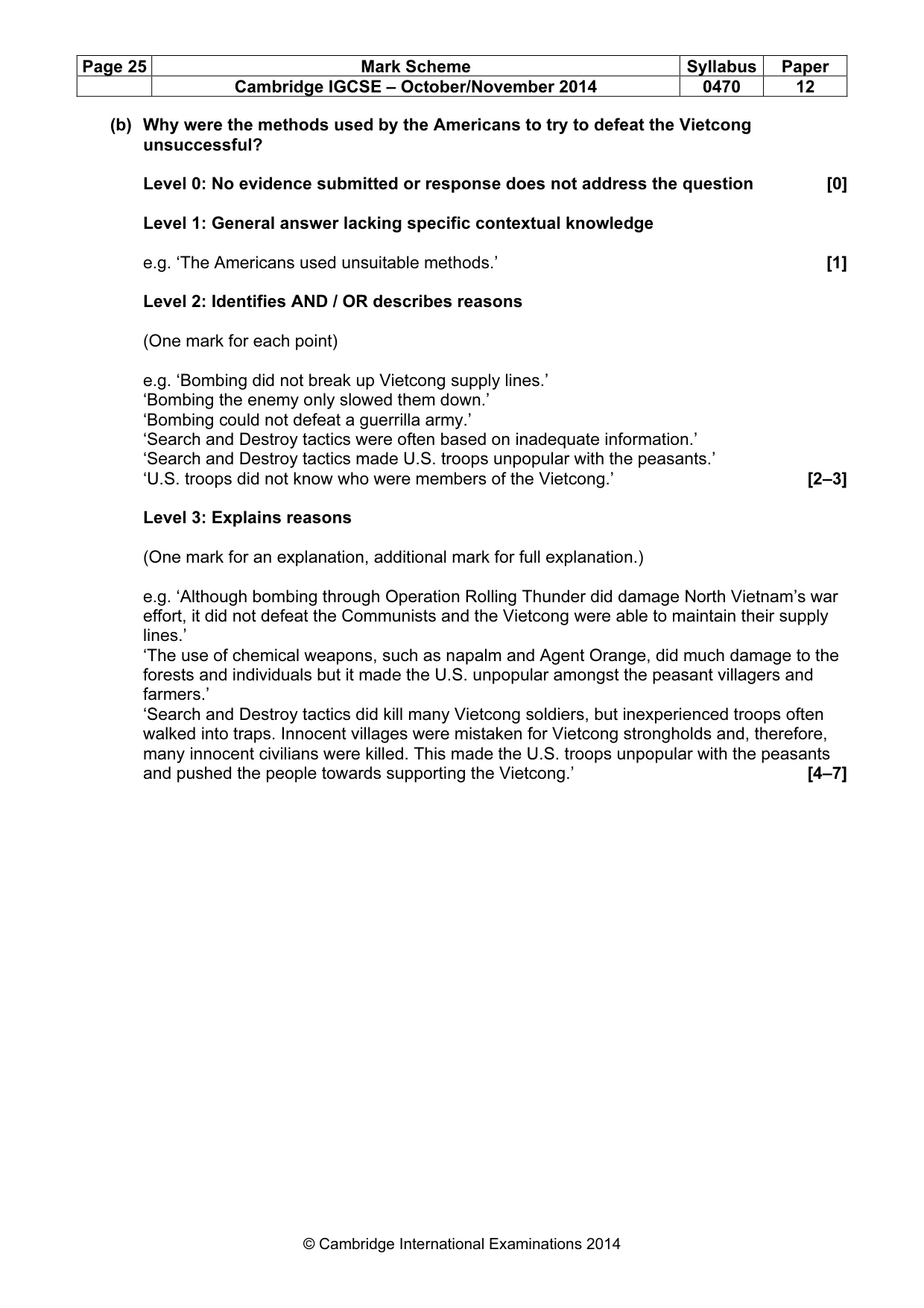 Mark scheme, page 25 of 77