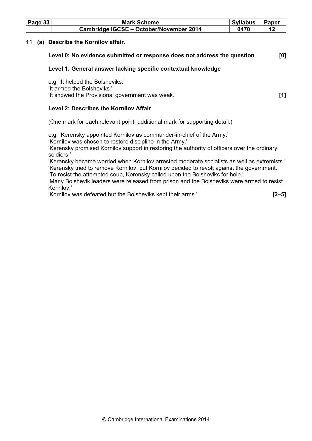 Mark scheme, page 33 of 77