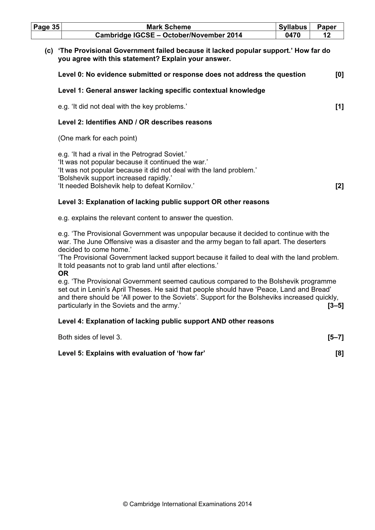 Mark scheme, page 35 of 77