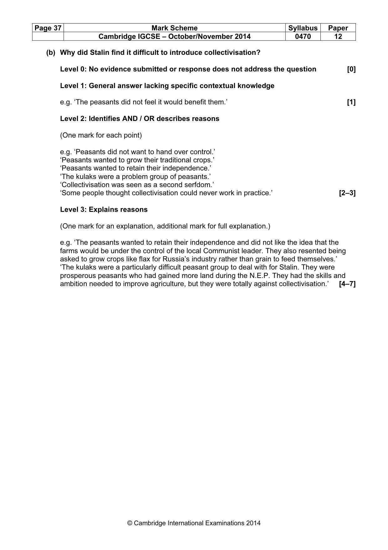 Mark scheme, page 37 of 77