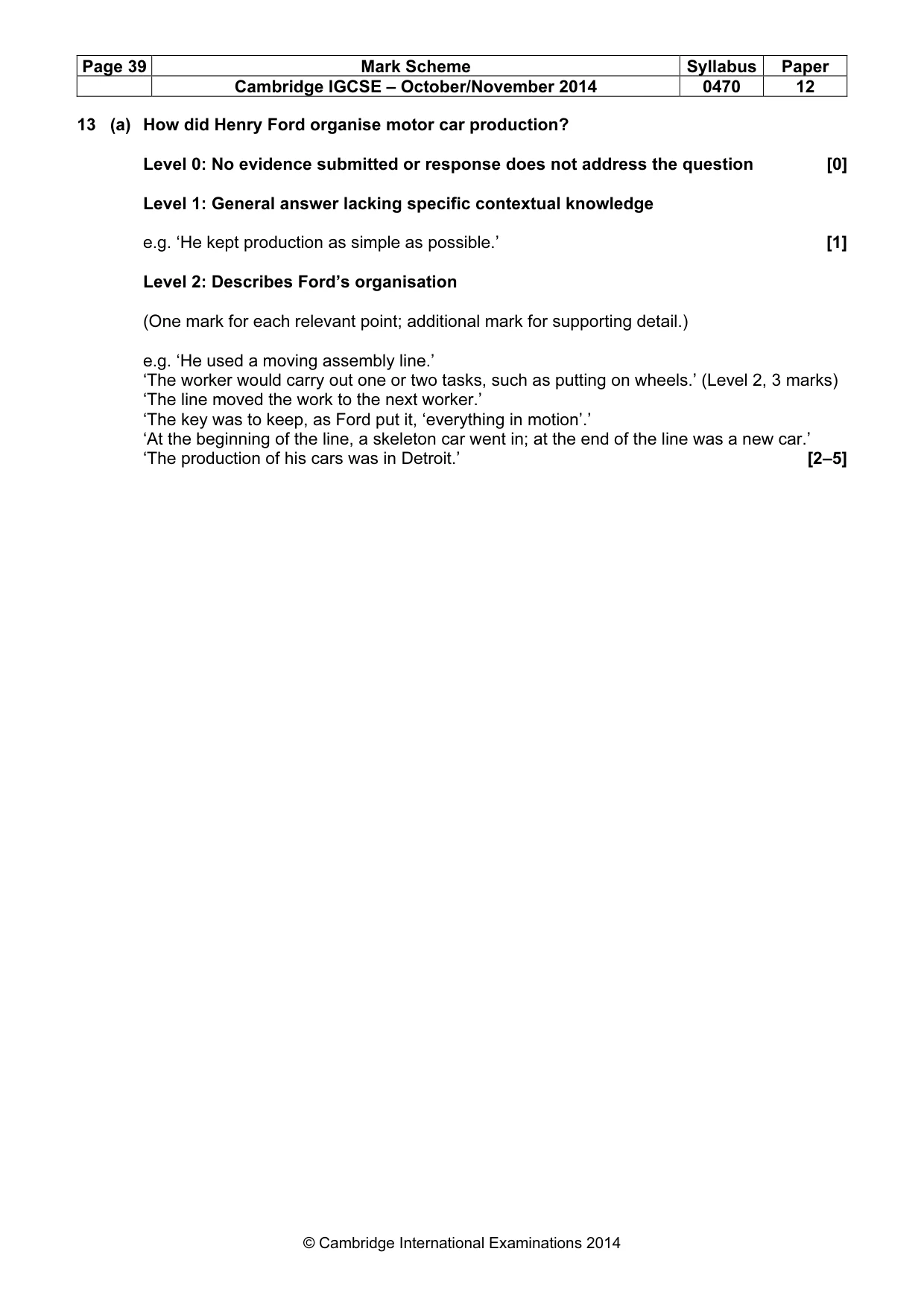 Mark scheme, page 39 of 77