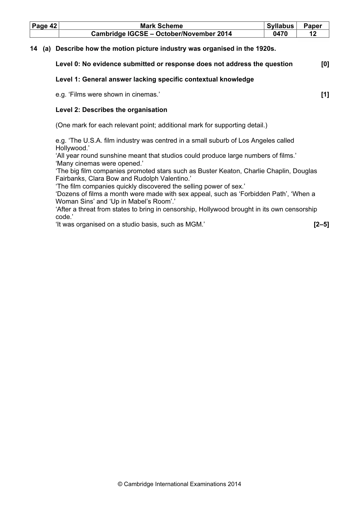 Mark scheme, page 42 of 77