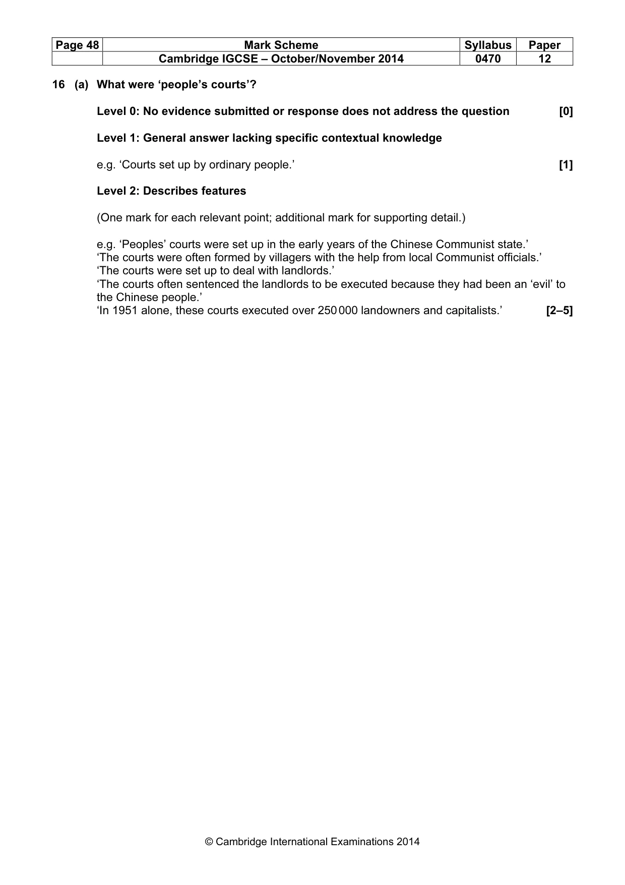 Mark scheme, page 48 of 77
