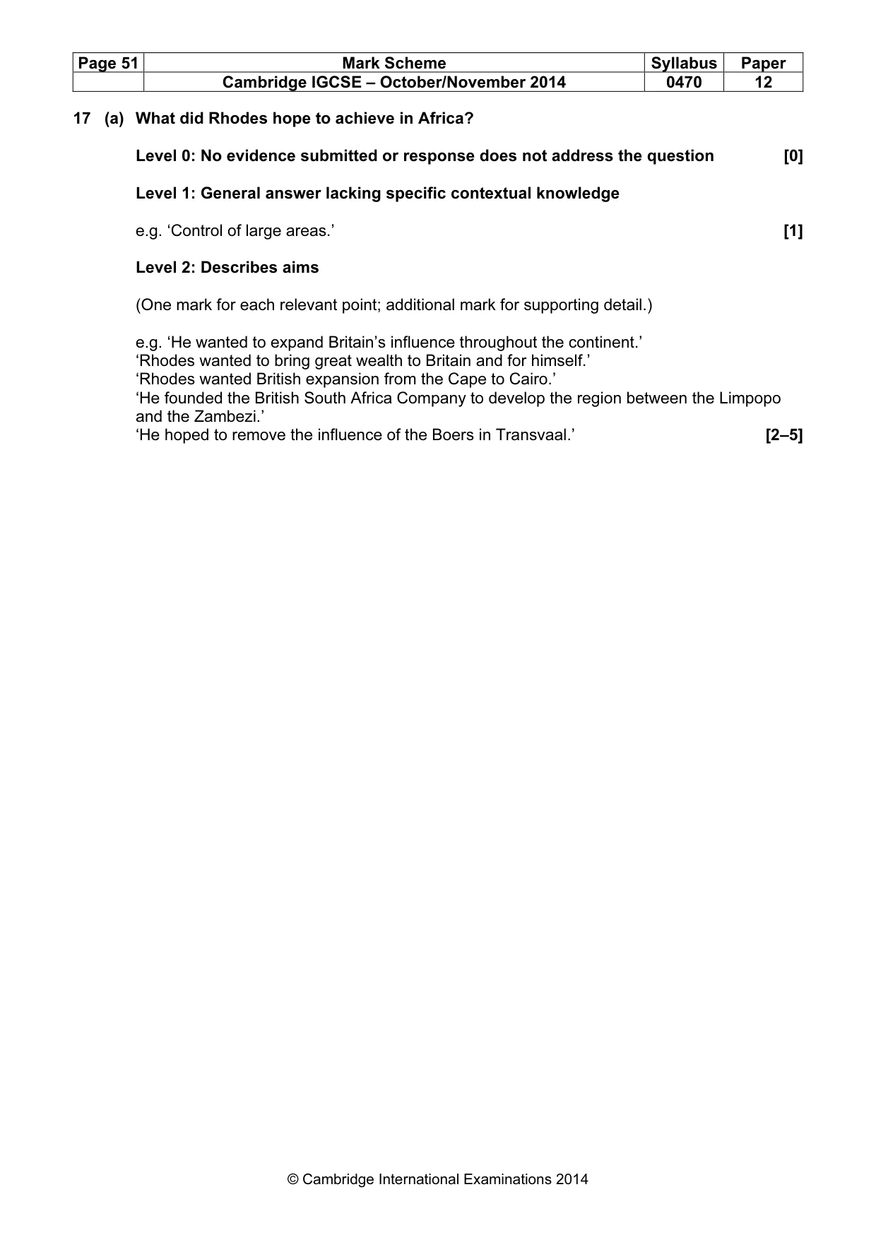 Mark scheme, page 51 of 77