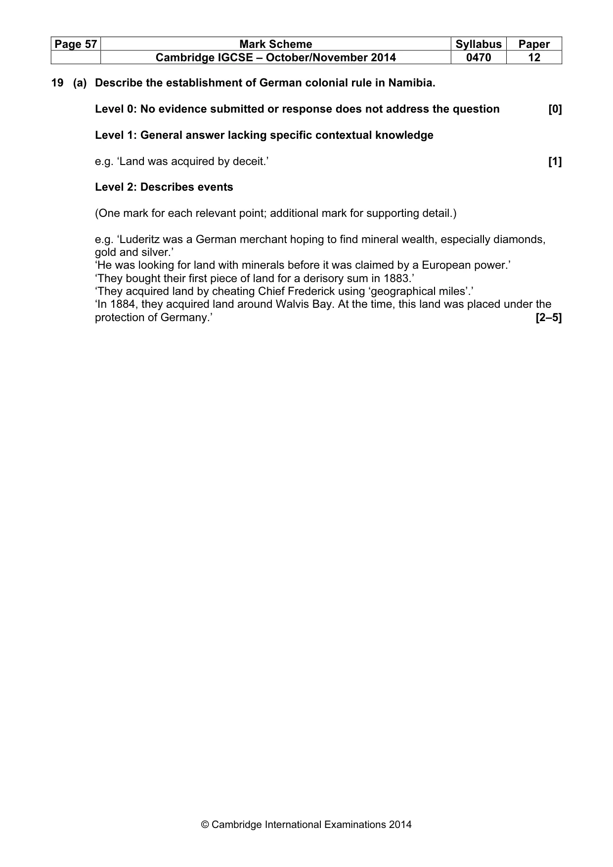 Mark scheme, page 57 of 77