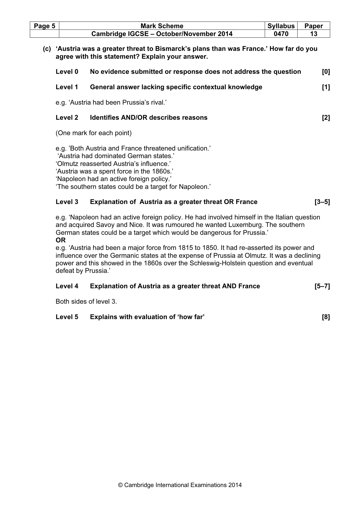 Mark scheme, page 5 of 77
