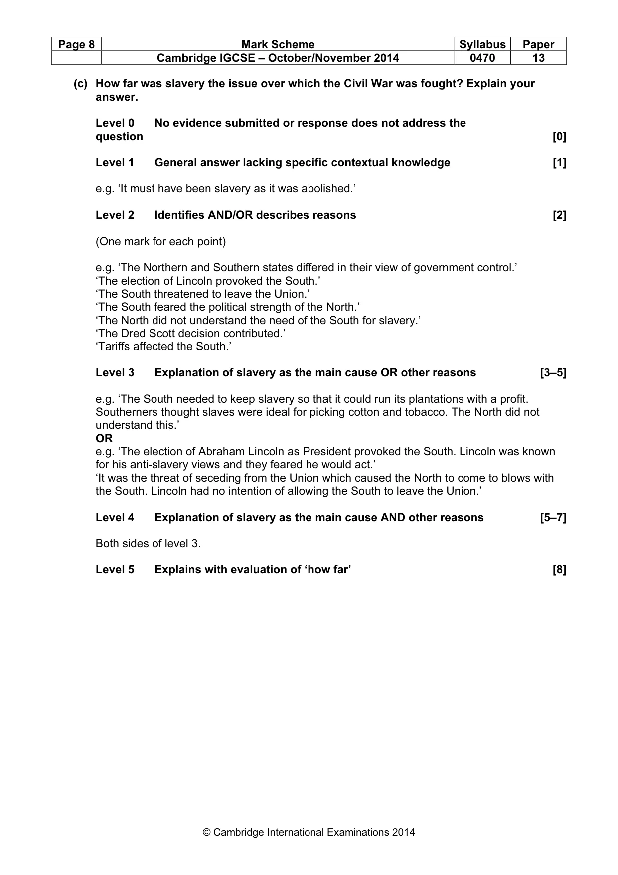 Mark scheme, page 8 of 77