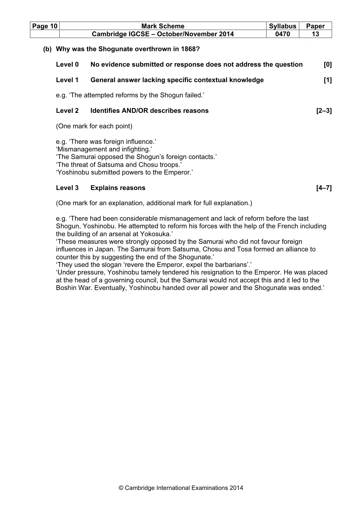Mark scheme, page 10 of 77