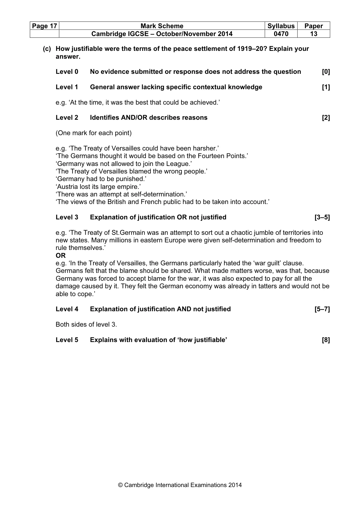 Mark scheme, page 17 of 77