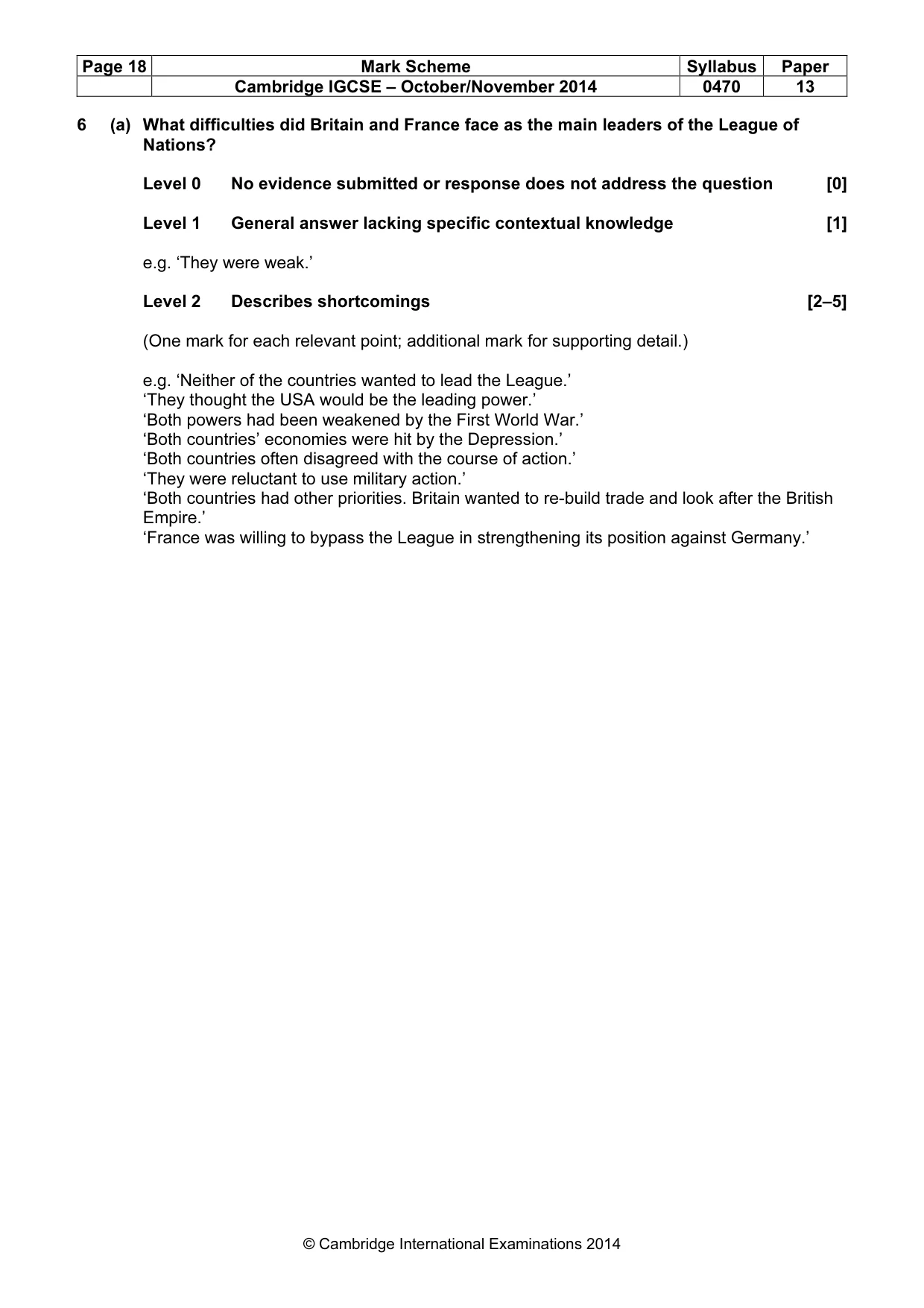Mark scheme, page 18 of 77