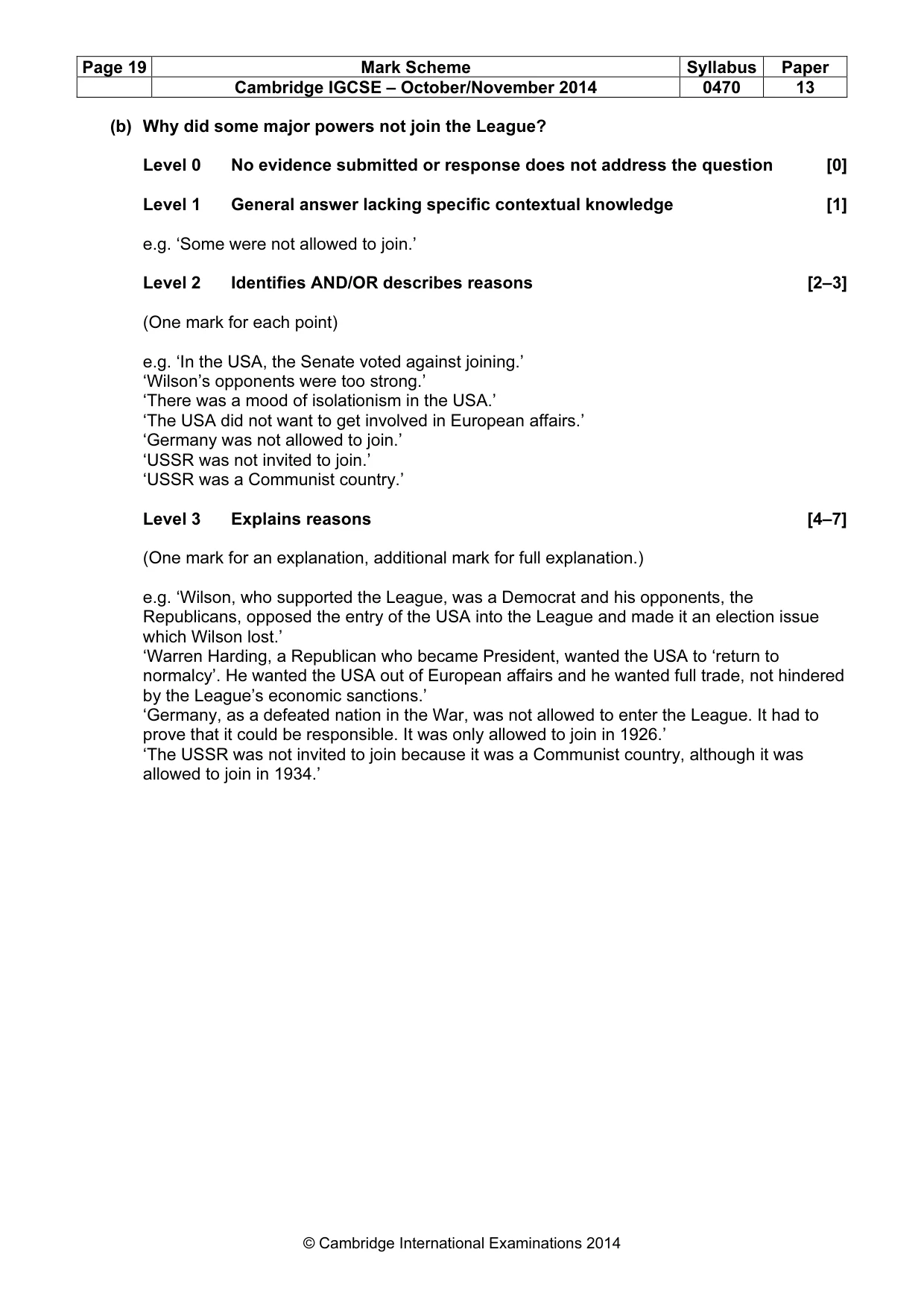 Mark scheme, page 19 of 77