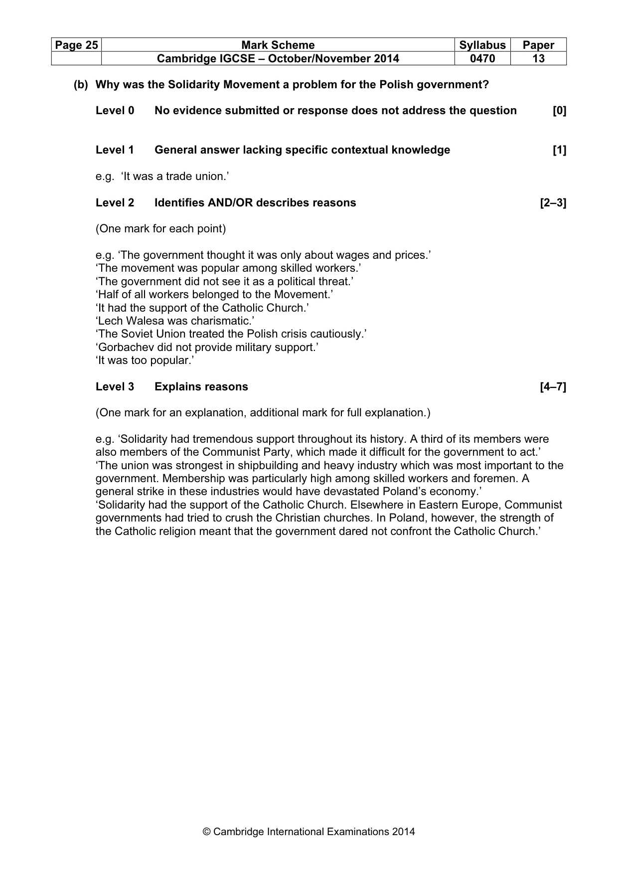 Mark scheme, page 25 of 77