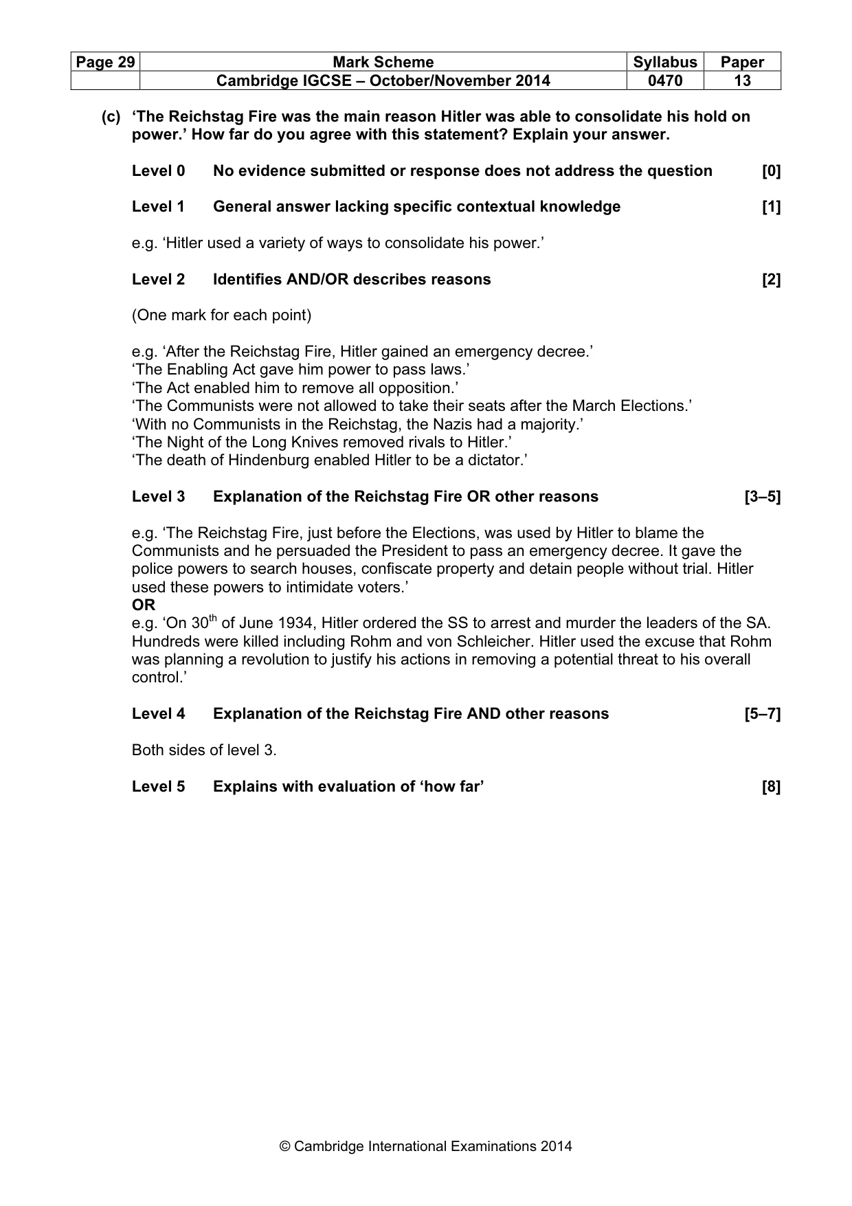 Mark scheme, page 29 of 77