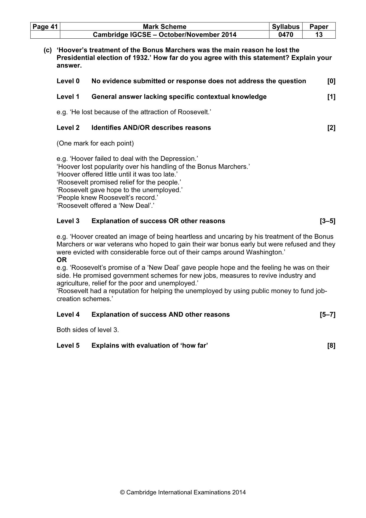 Mark scheme, page 41 of 77