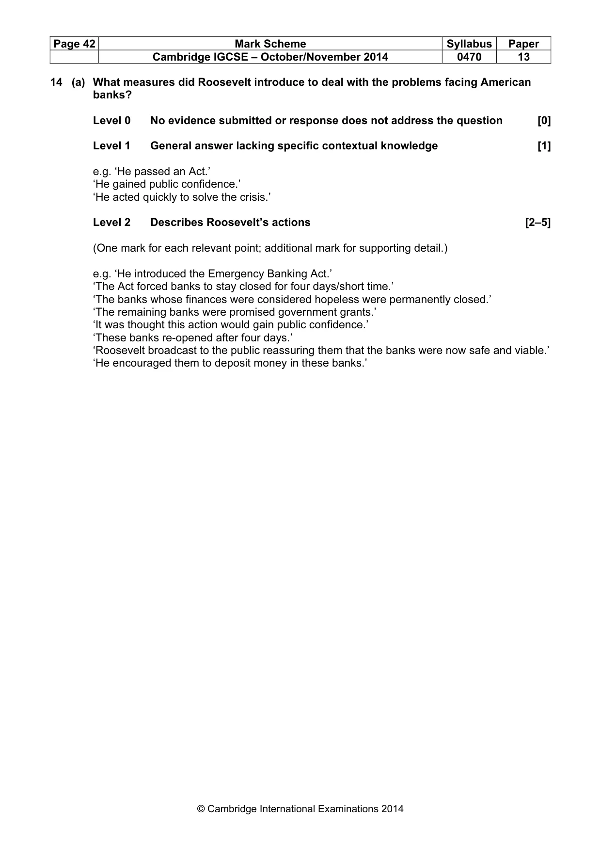Mark scheme, page 42 of 77