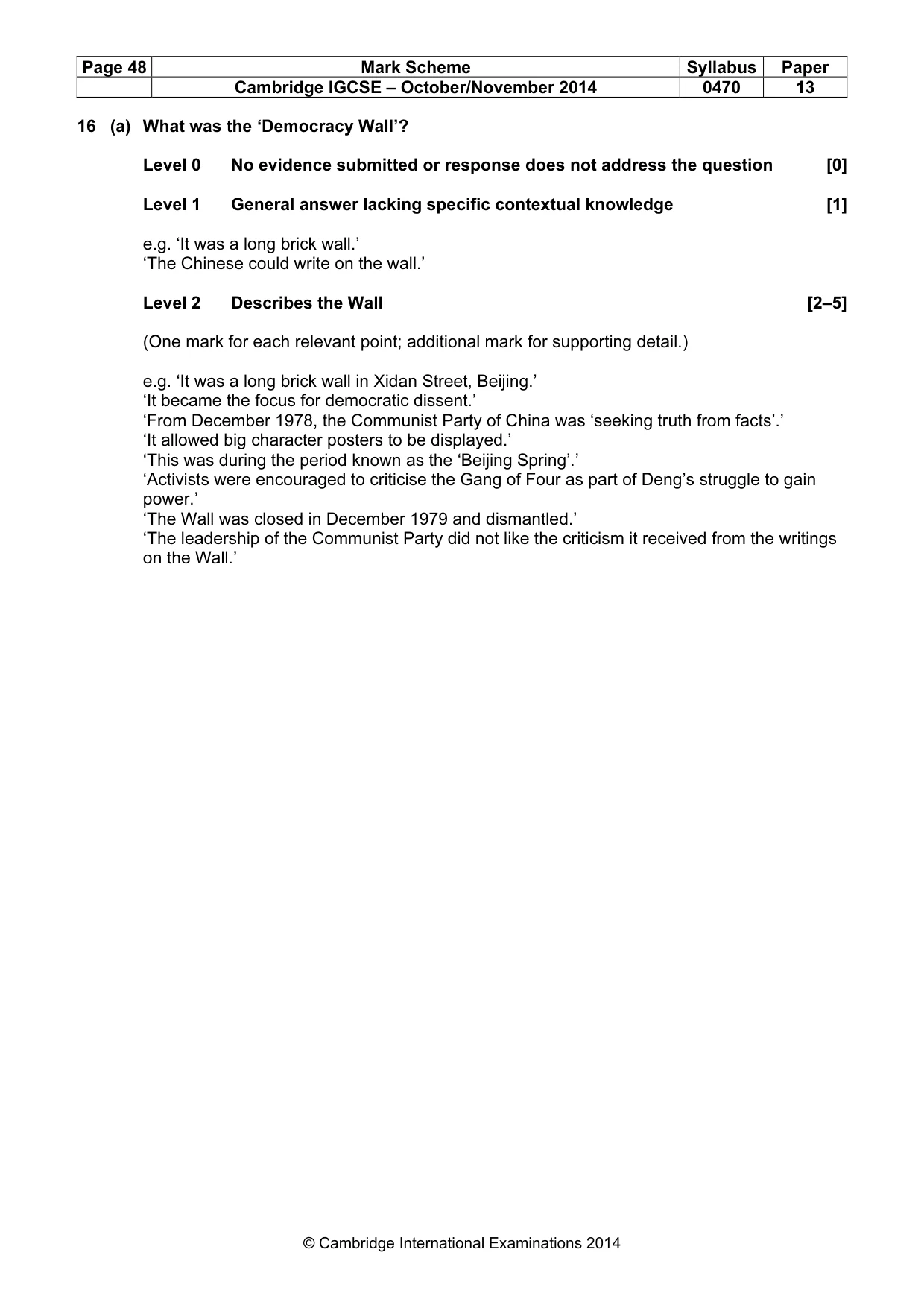 Mark scheme, page 48 of 77