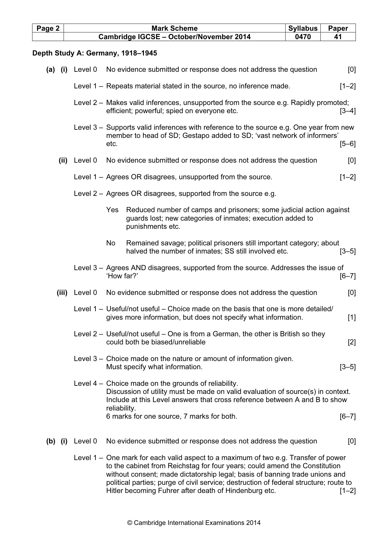 Mark scheme, page 2 of 20