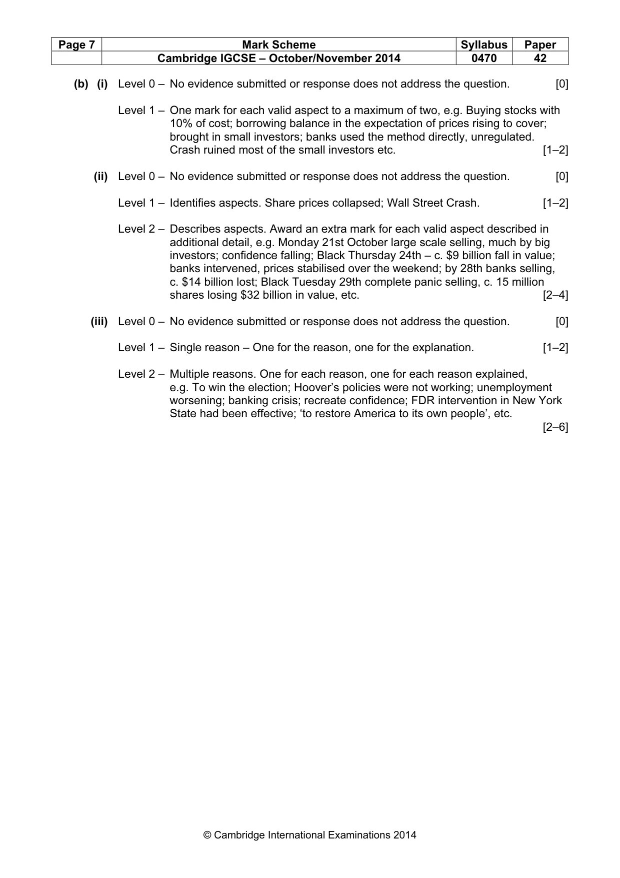 Mark scheme, page 7 of 18