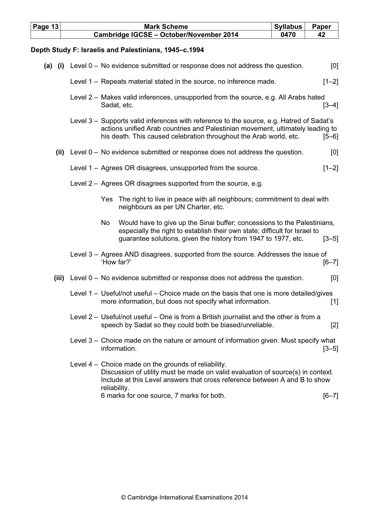 Mark scheme, page 13 of 18