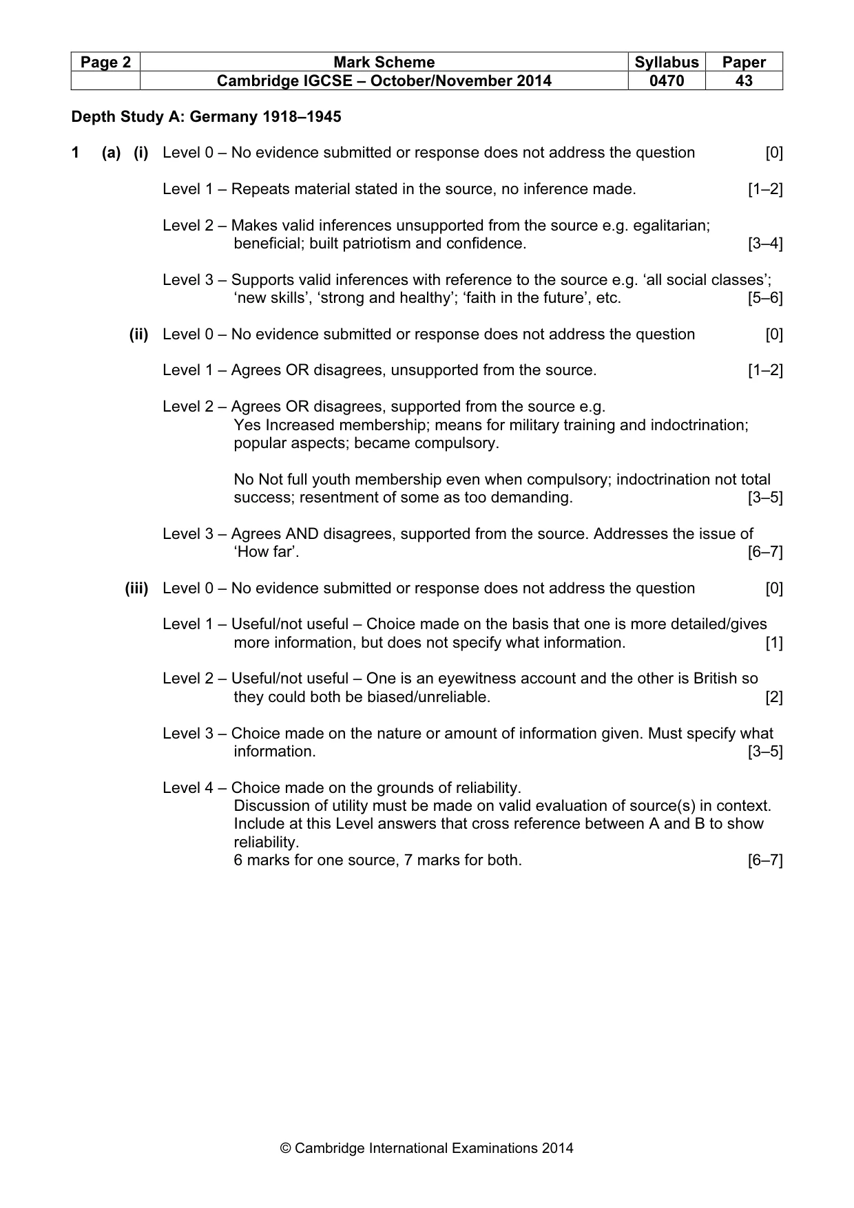 Mark scheme, page 2 of 17