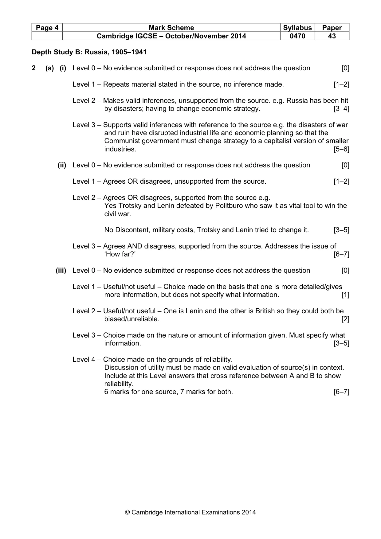 Mark scheme, page 4 of 17