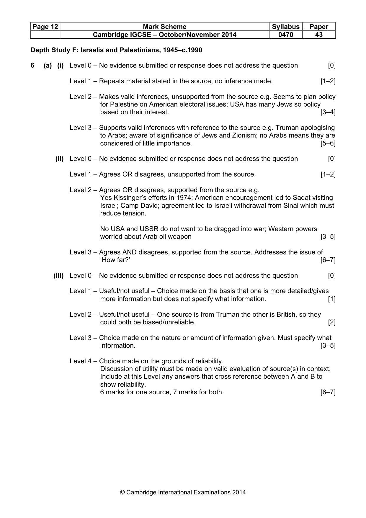 Mark scheme, page 12 of 17