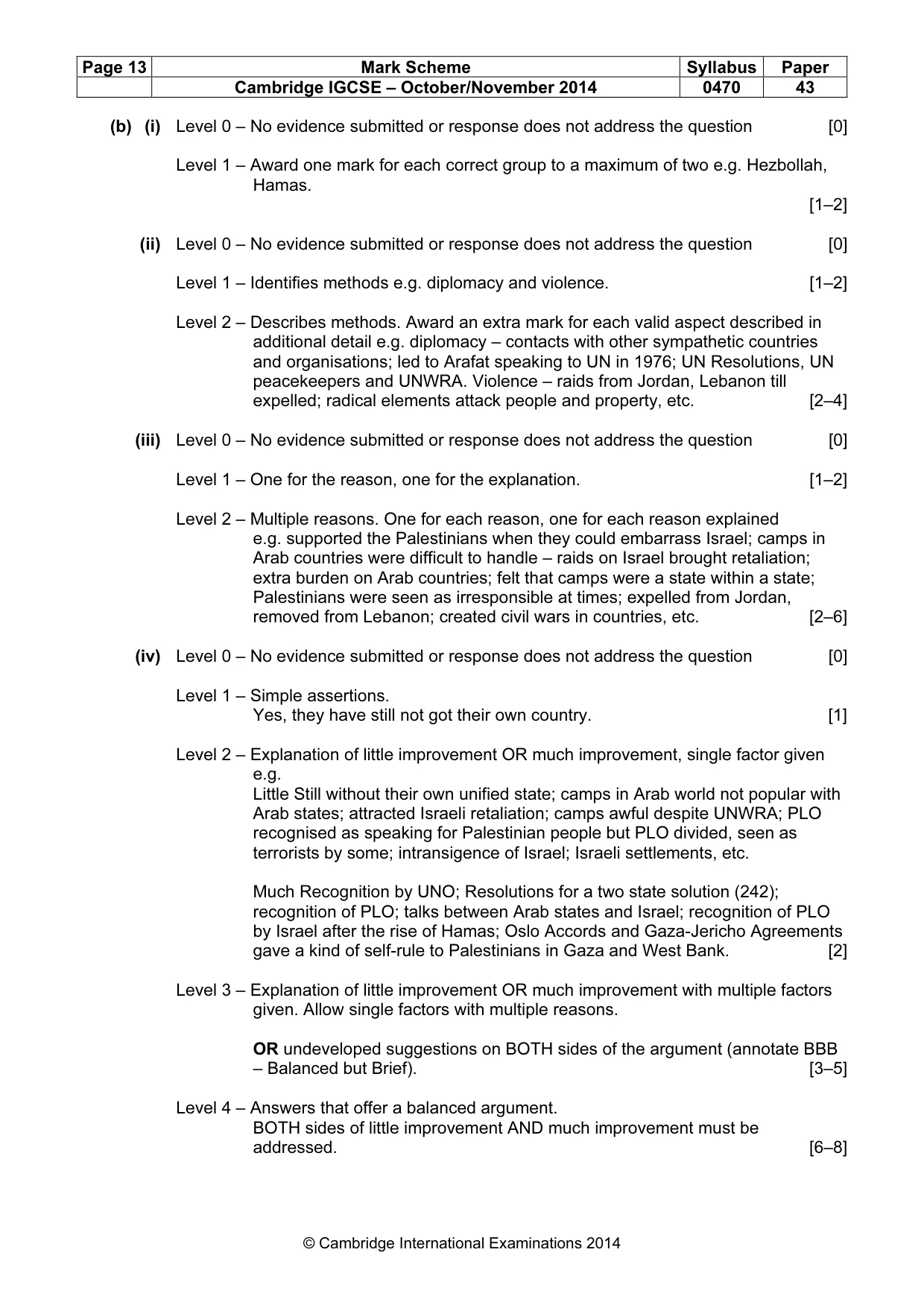 Mark scheme, page 13 of 17