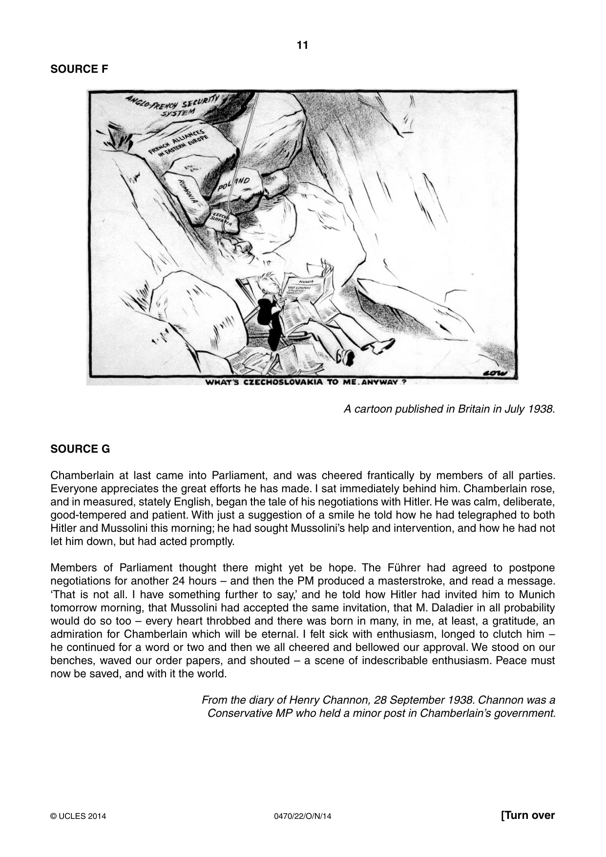 Cambridge IGCSE History 0470 2014 Oct/Nov Paper 2 · Variant 2 question paper, page 11 of 16