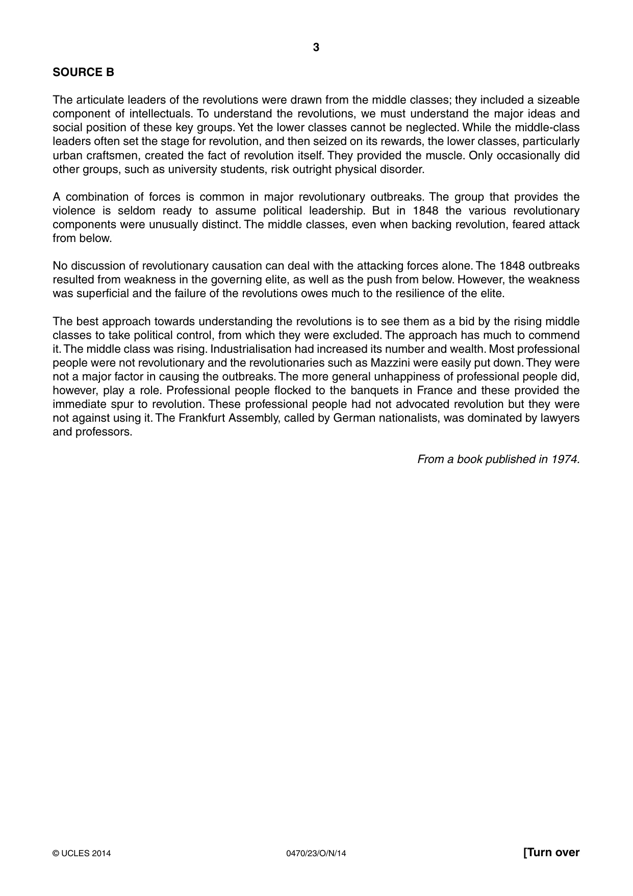 Cambridge IGCSE History 0470 2014 Oct/Nov Paper 2 · Variant 3 question paper, page 3 of 12