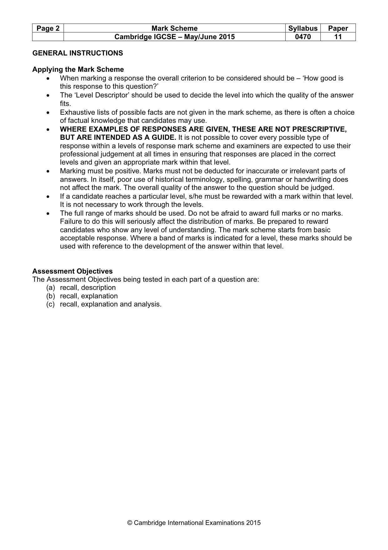 Mark scheme, page 2 of 68