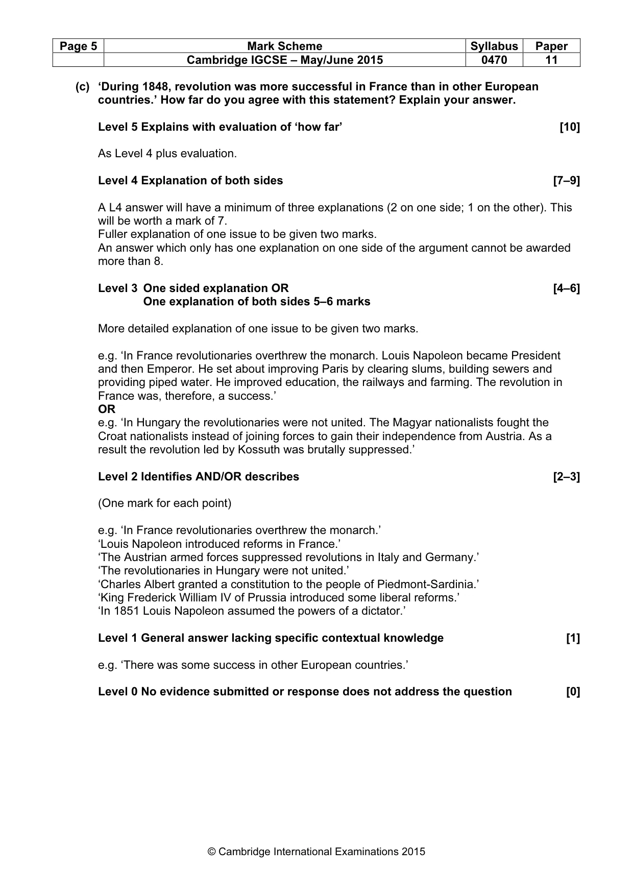 Mark scheme, page 5 of 68