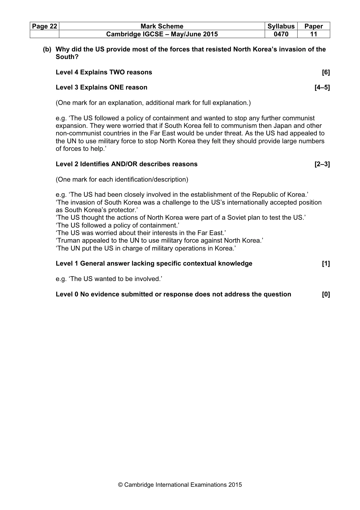 Mark scheme, page 22 of 68