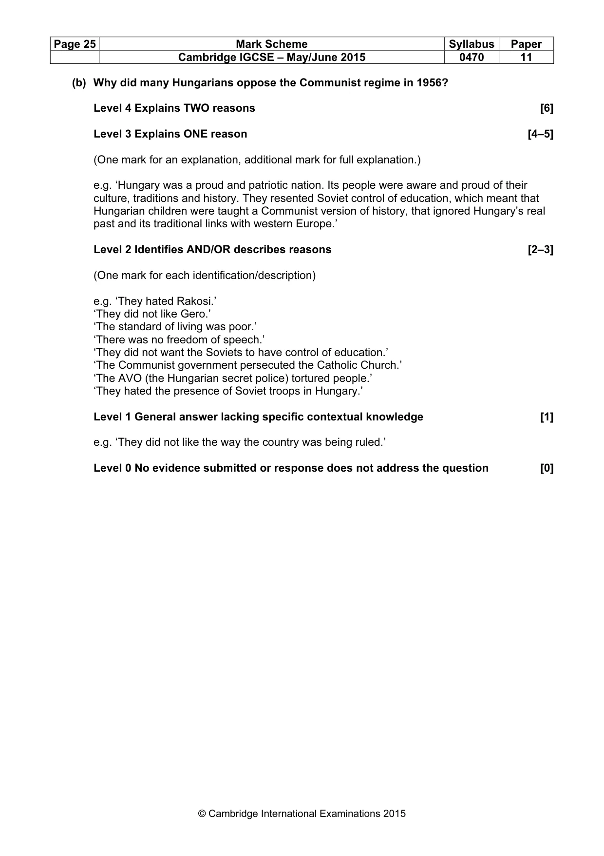 Mark scheme, page 25 of 68