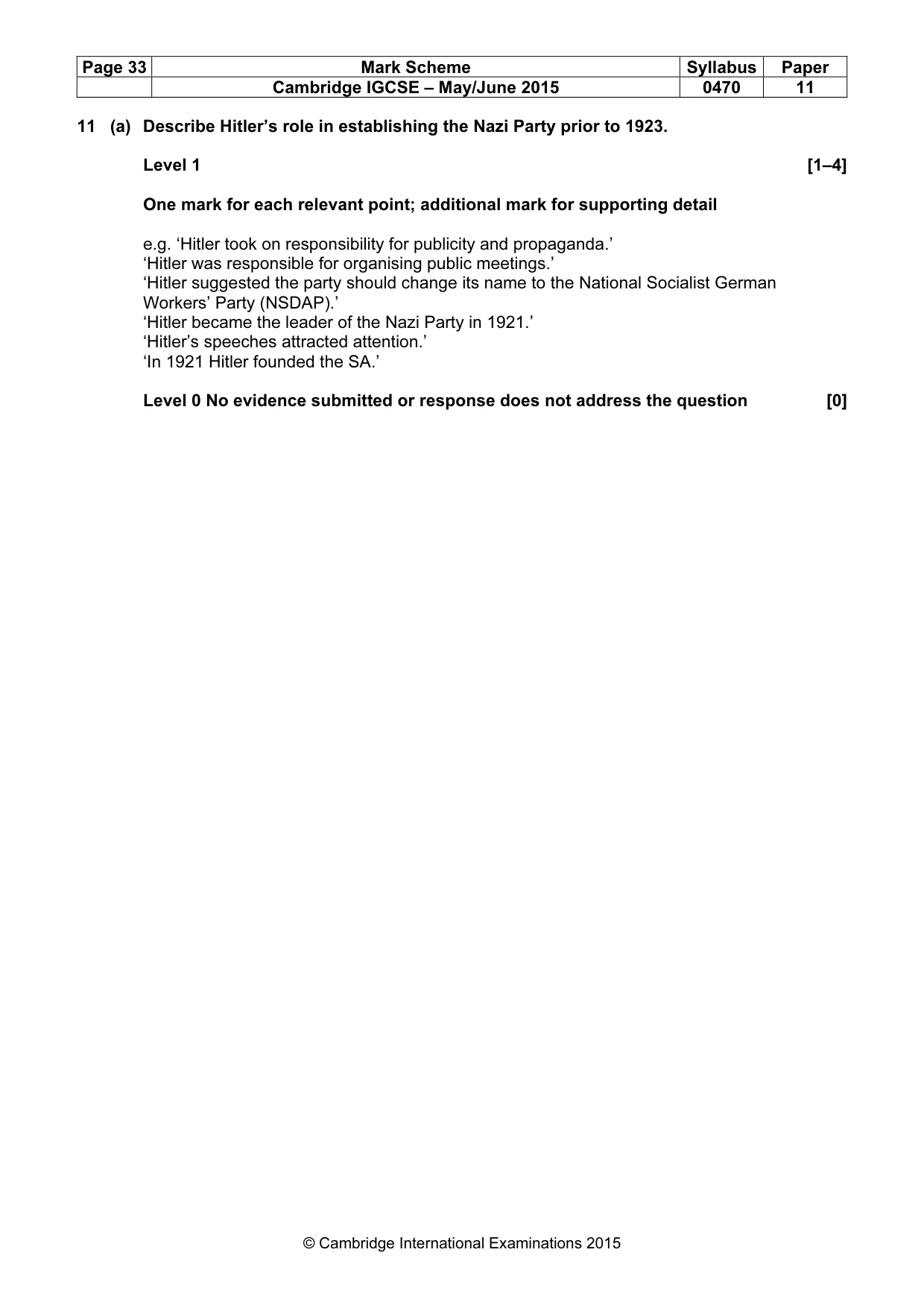 Mark scheme, page 33 of 68