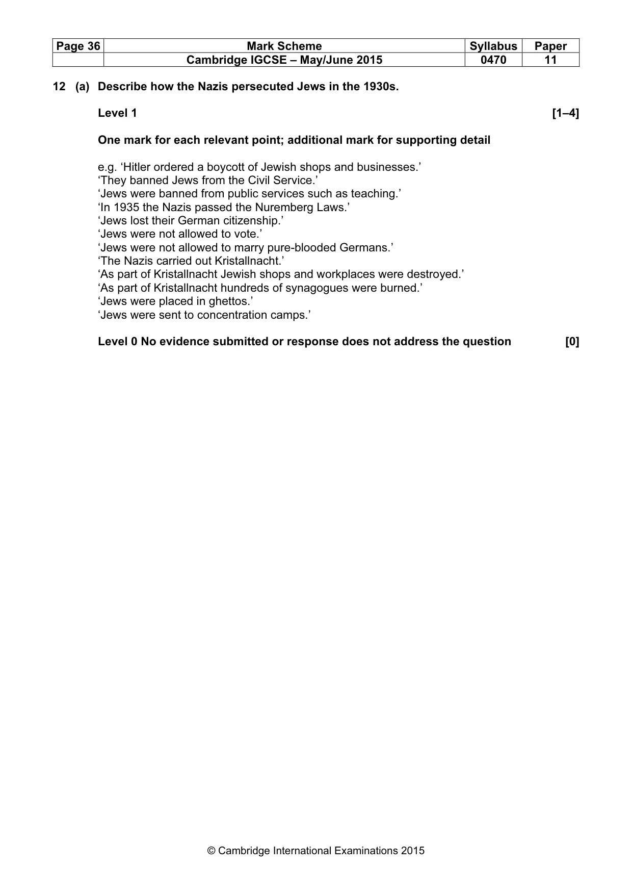 Mark scheme, page 36 of 68