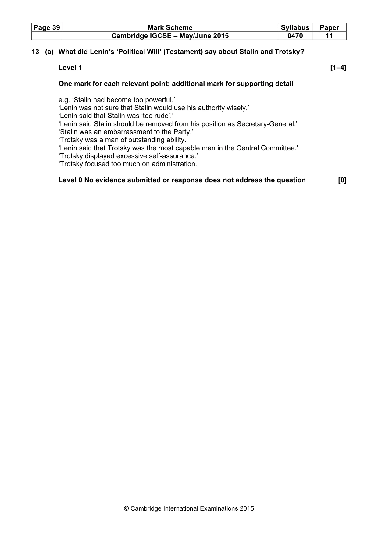 Mark scheme, page 39 of 68