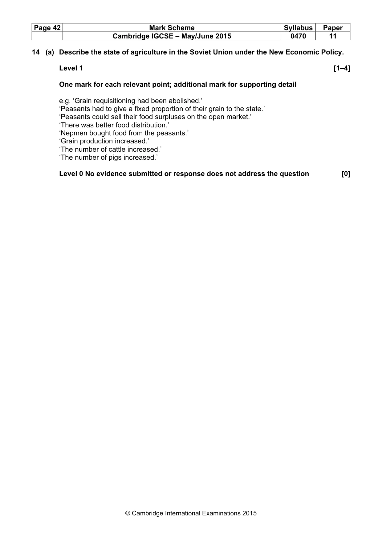 Mark scheme, page 42 of 68