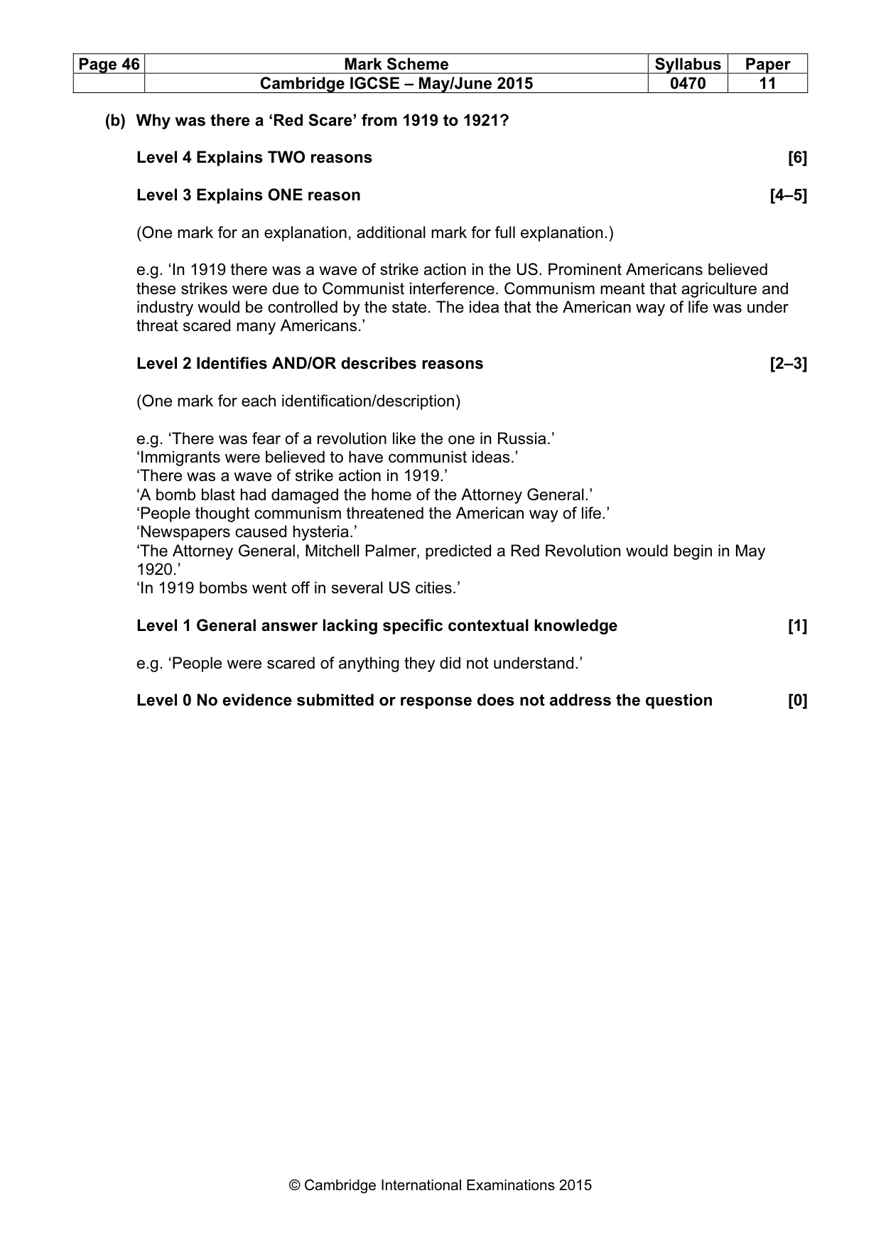 Mark scheme, page 46 of 68