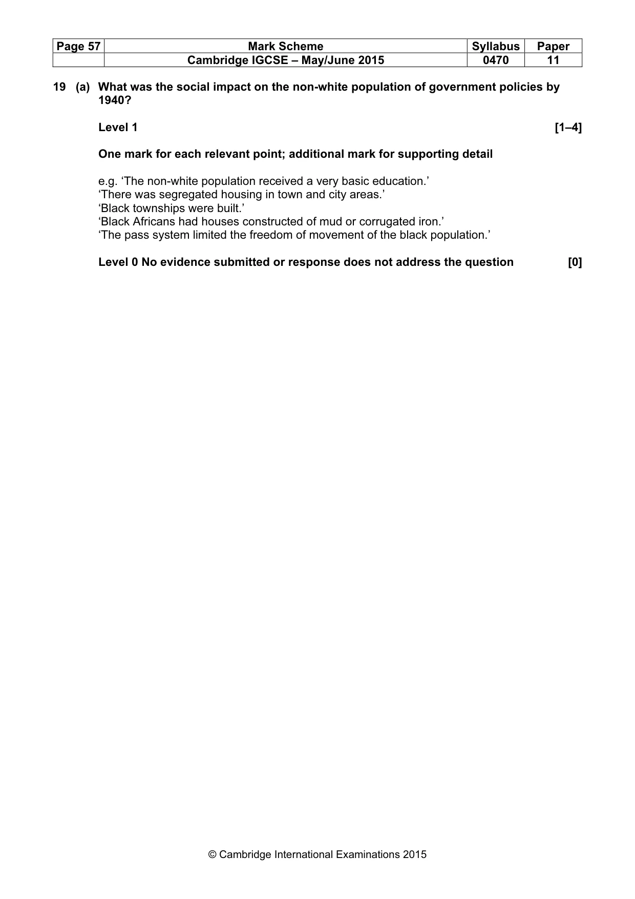 Mark scheme, page 57 of 68