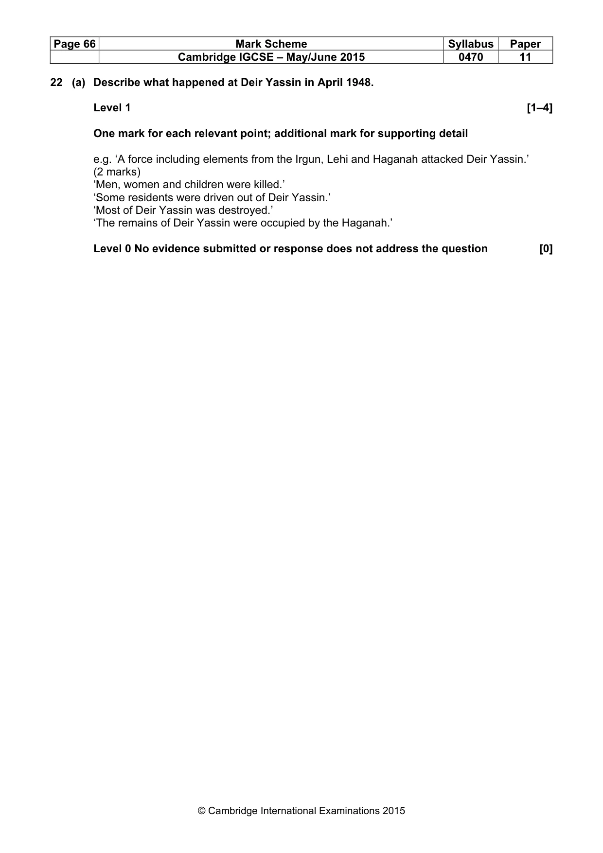 Mark scheme, page 66 of 68