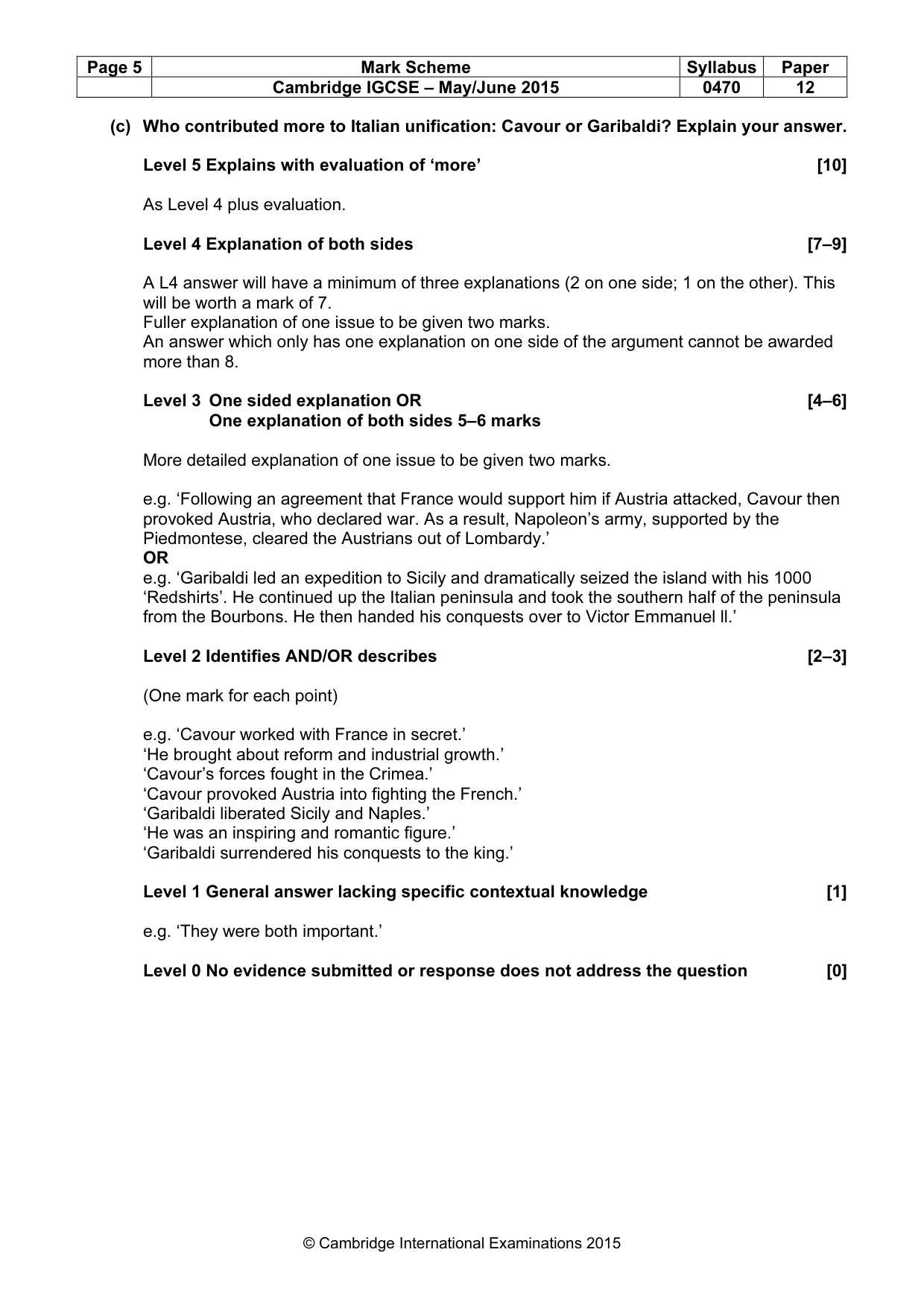 Mark scheme, page 5 of 68