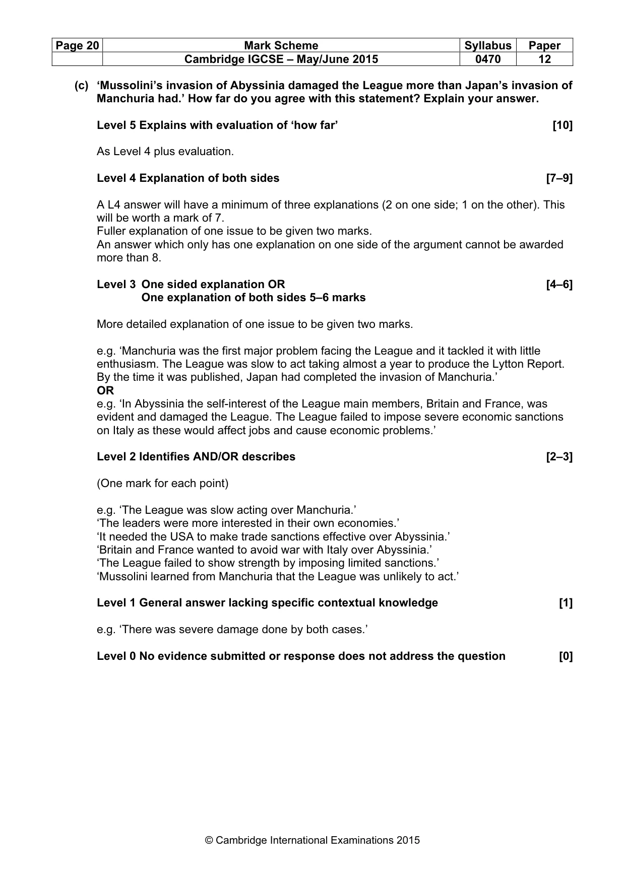Mark scheme, page 20 of 68