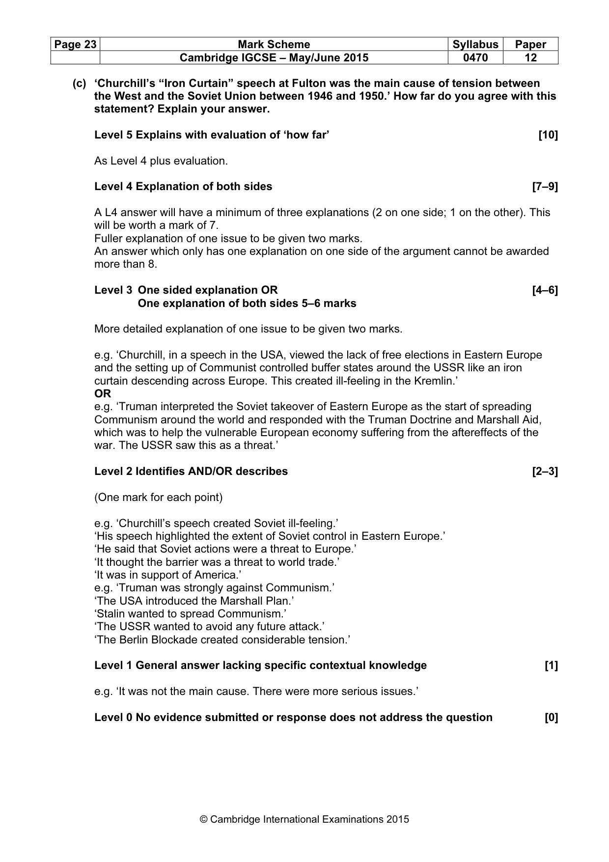 Mark scheme, page 23 of 68