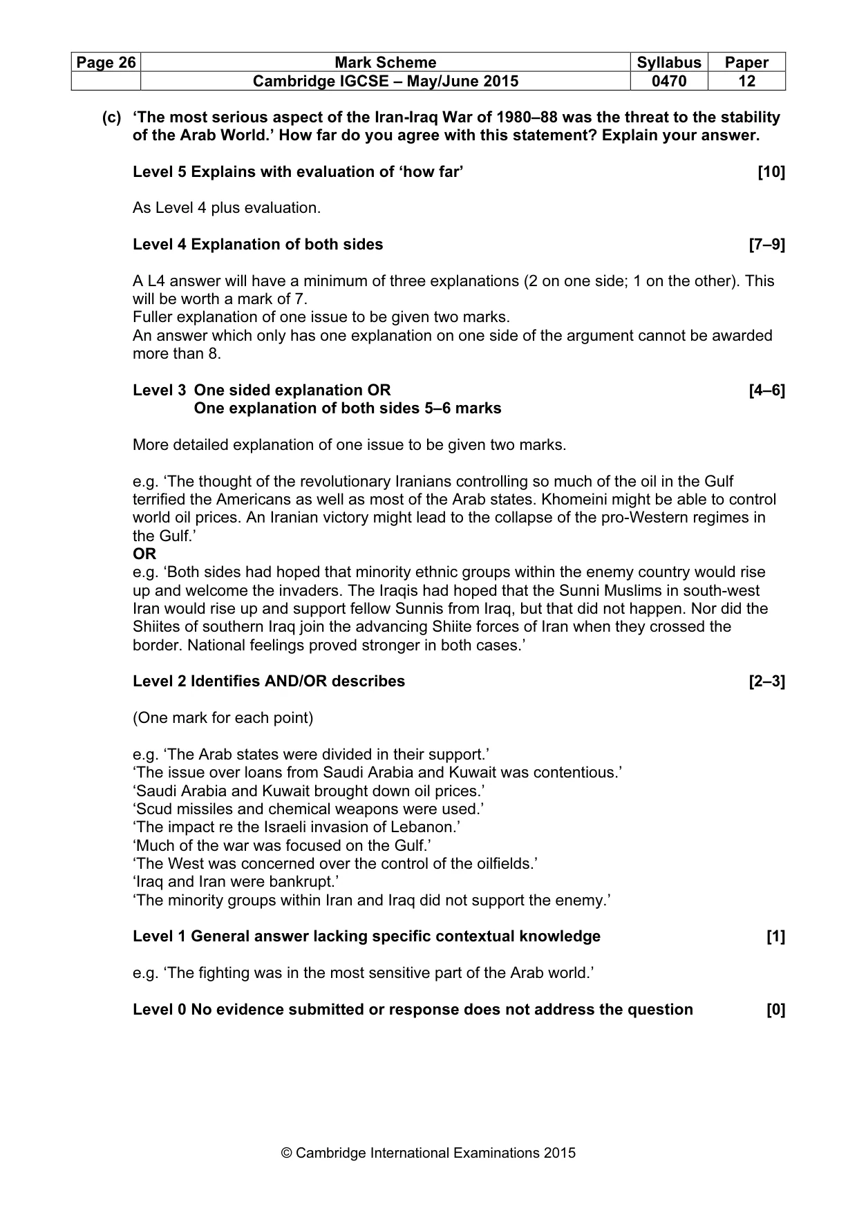 Mark scheme, page 26 of 68