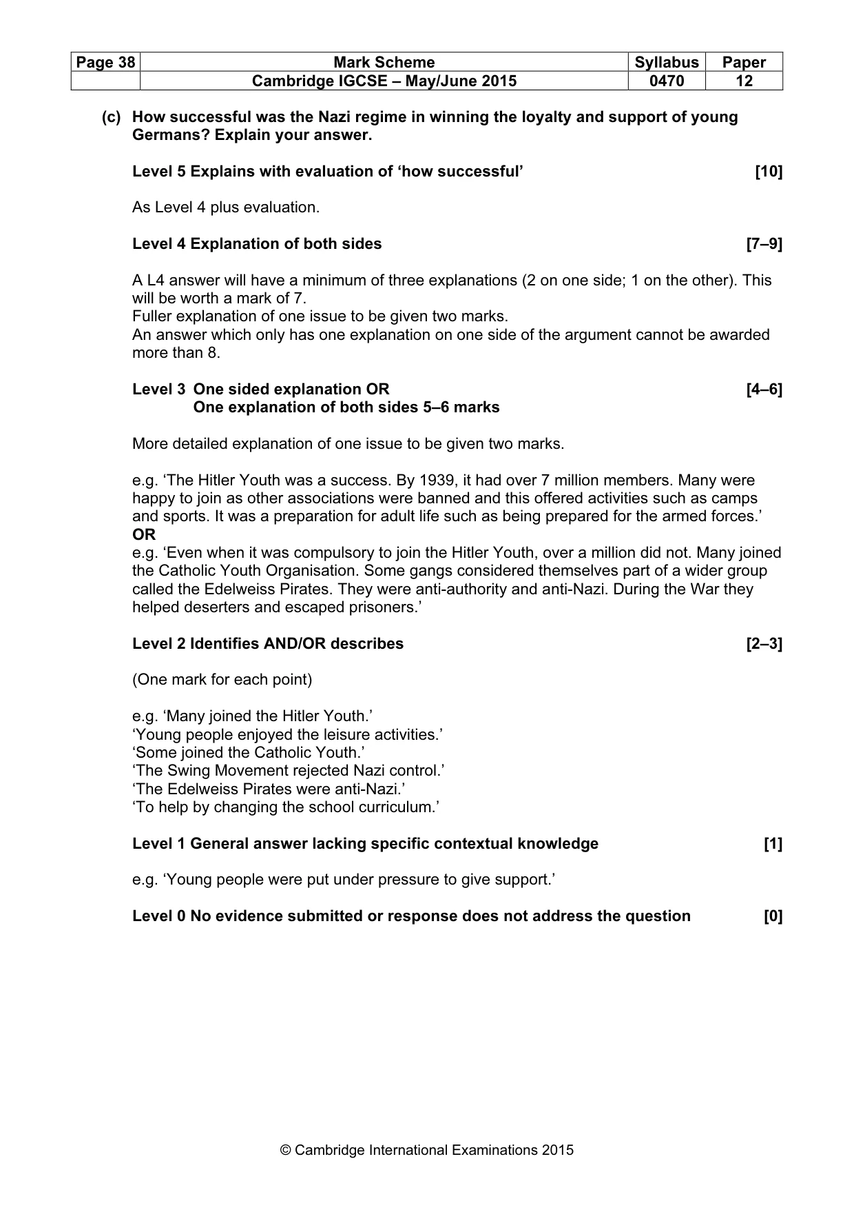 Mark scheme, page 38 of 68