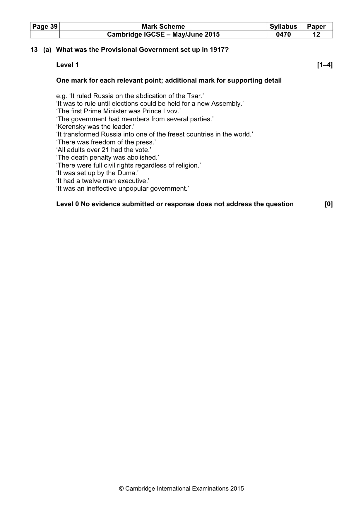 Mark scheme, page 39 of 68