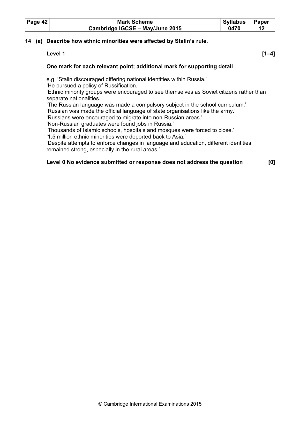 Mark scheme, page 42 of 68